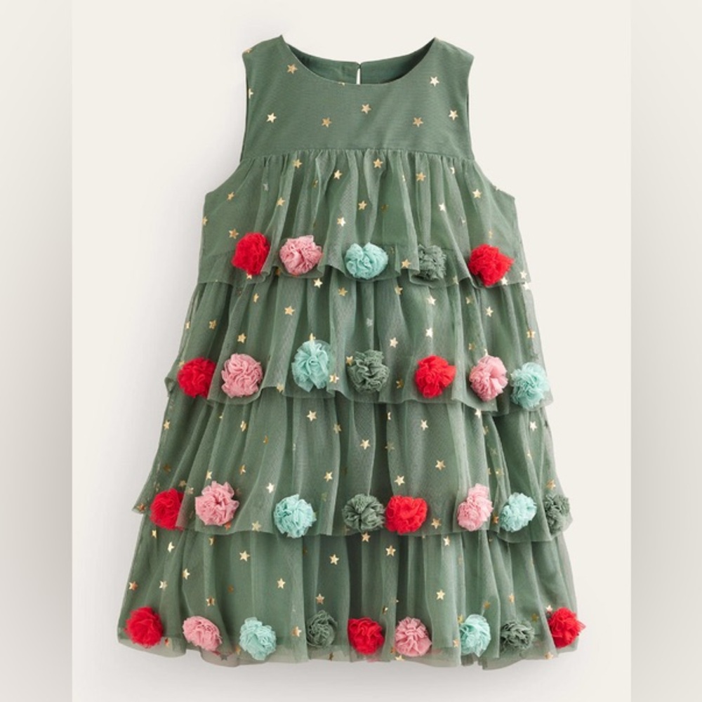 Boden Christmas Tree Tulle Dress (NWT)